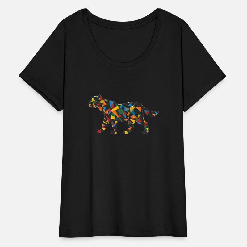 Vibrant Majesty: Colorful puzzled Tiger