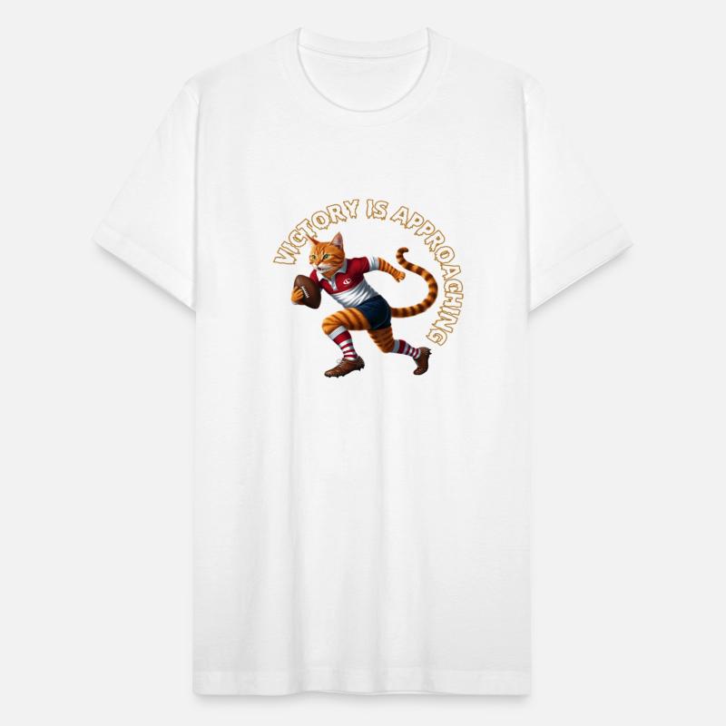 Victory is approaching - Funny cat sports illustra