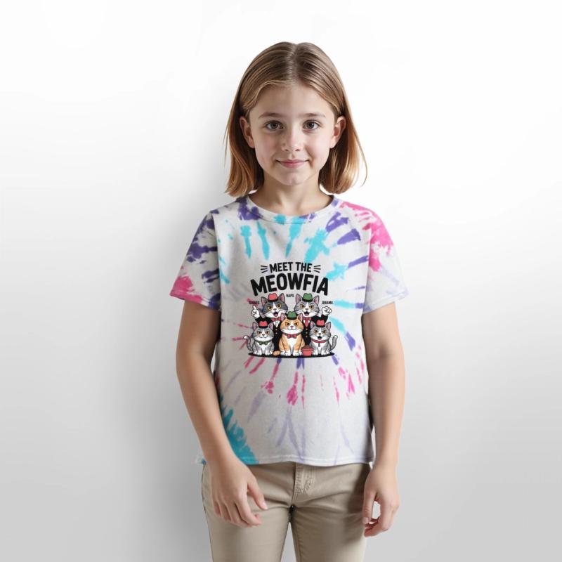 Vintage Cat Gang Illustration