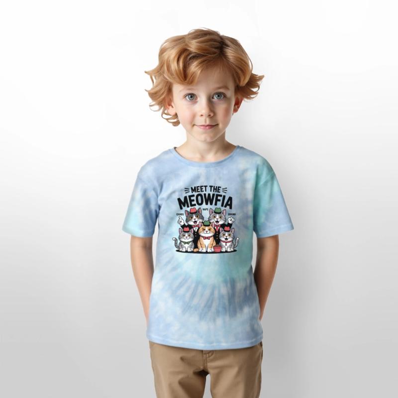 Vintage Cat Gang Illustration