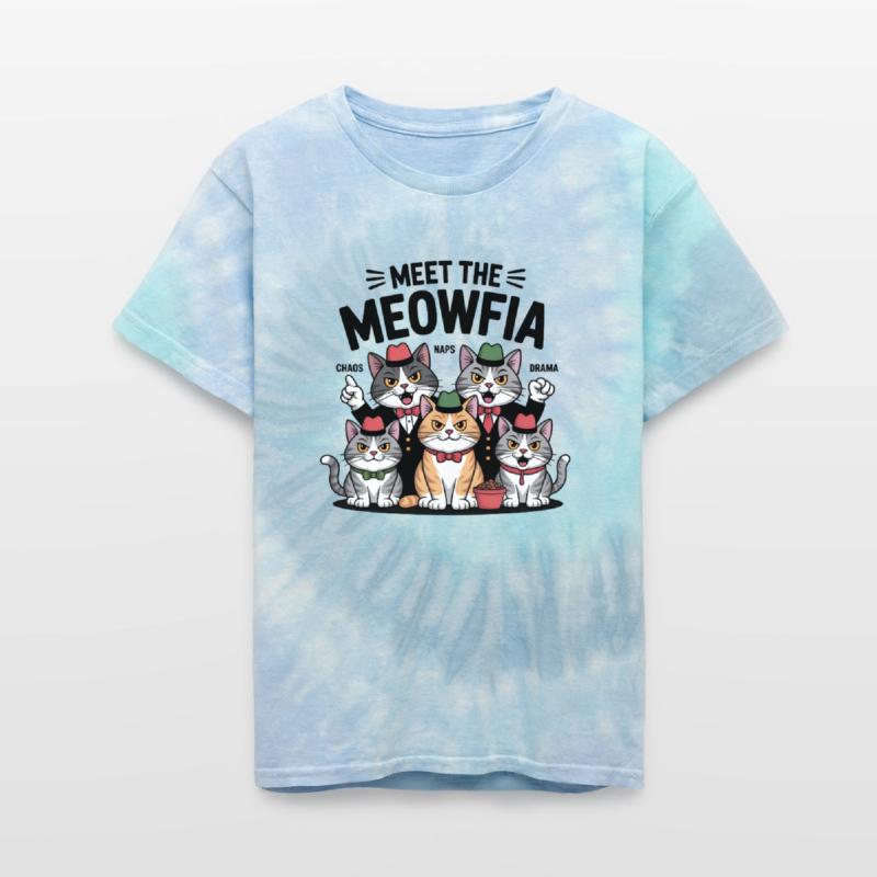 Vintage Cat Gang Illustration