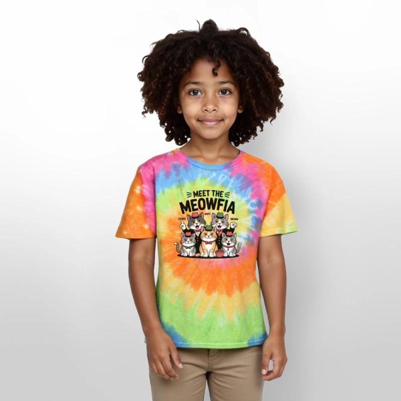 Vintage Cat Gang Illustration