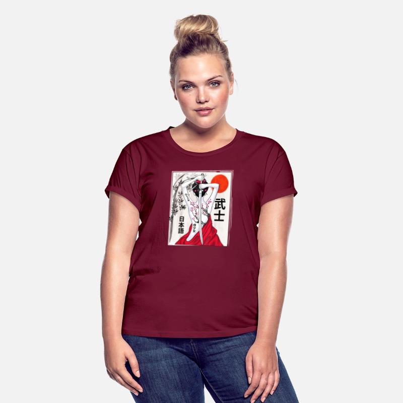 Vintage Japanese Samurai Culture Sakura Scenery