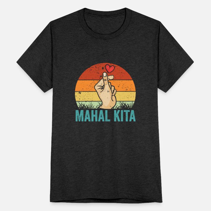 Vintage Mahal Kita Pinoy Finger Heart For Filipino