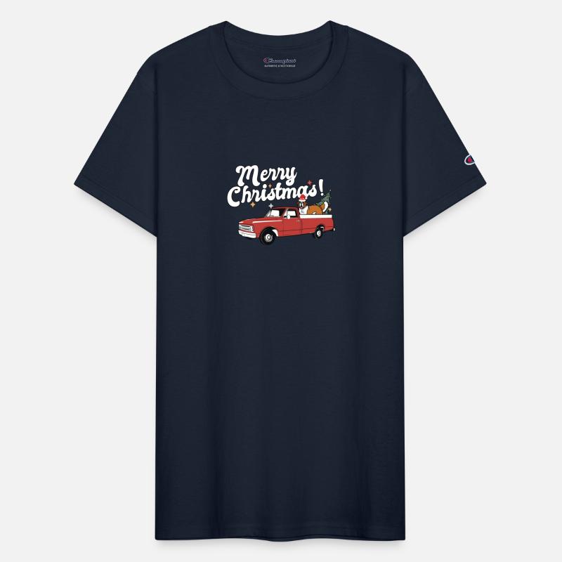 Vintage Red Pick Up Truck Saint Bernard Dog Merry