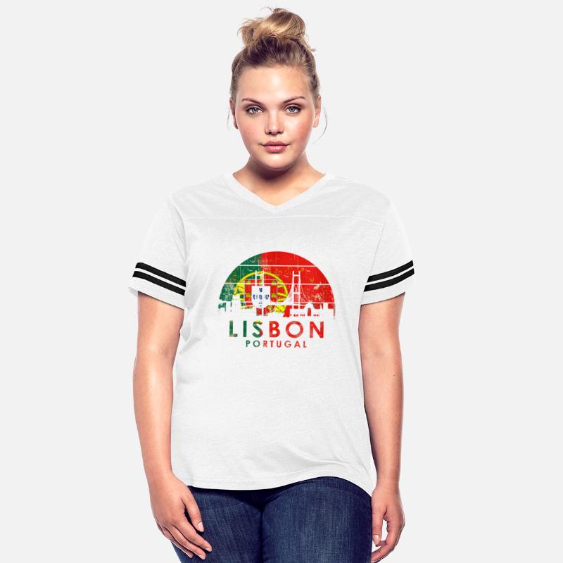 Vintage Retro Style Landscape Sunset Capital Lisbo