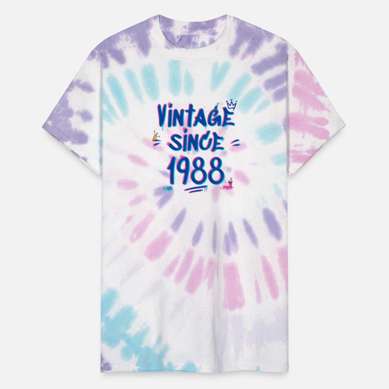 Vintage Since 1988 Graffiti Glitch 37th Birthday