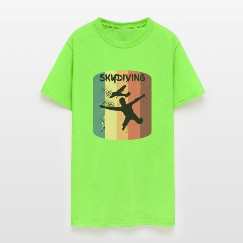 Vintage Skydiving Plane Jumping Parachute Gift