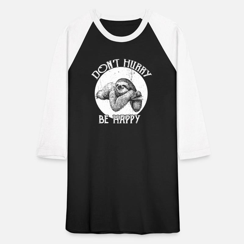 Vintage Sloth Pun Don t Hurry Be Happy Sloth