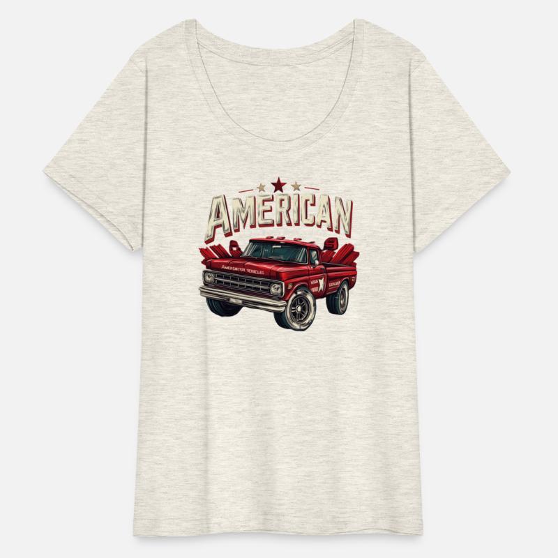 Vintage T shirt design with retro American car