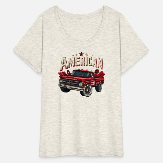 Vintage T shirt design with retro American car