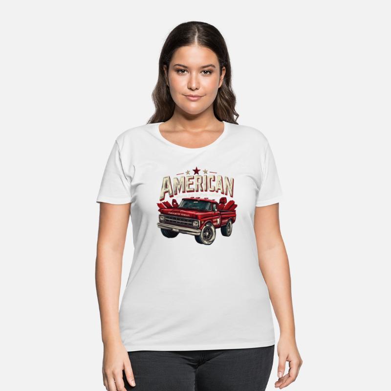 Vintage T shirt design with retro American car