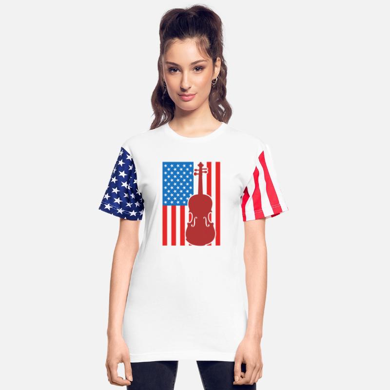 Violin USA Flag