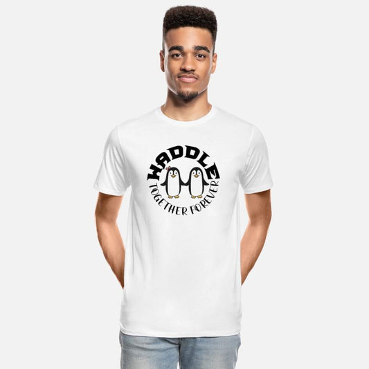 waddle together forever love penguin