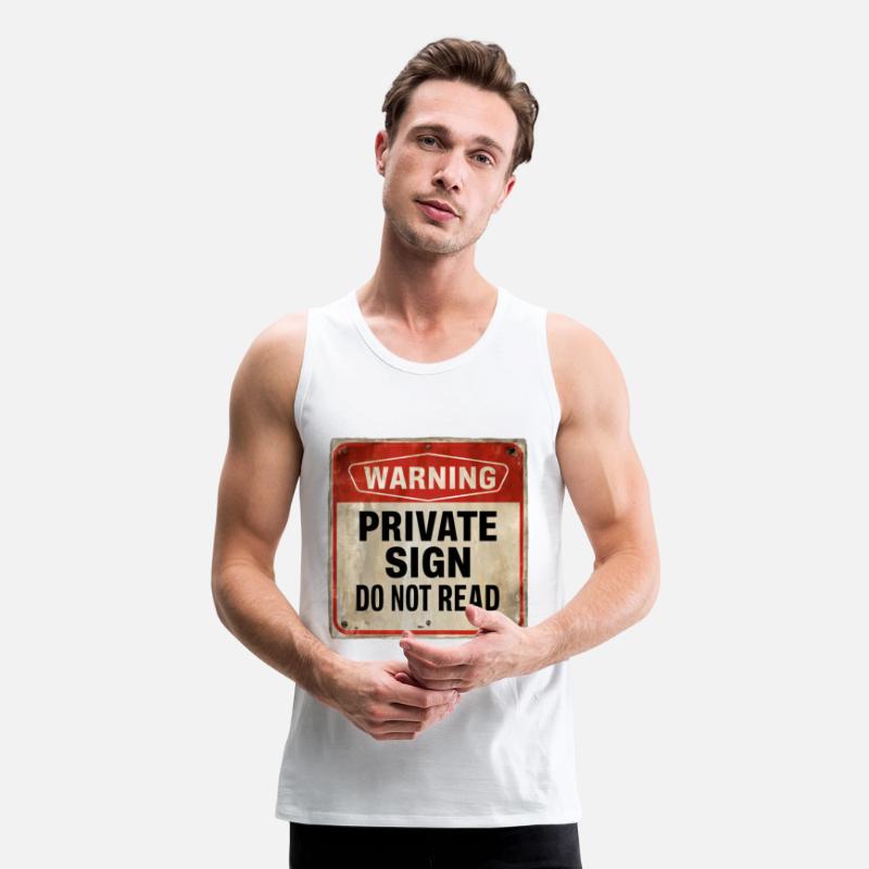 Warning Private Sign Do Not Read Caution Sign