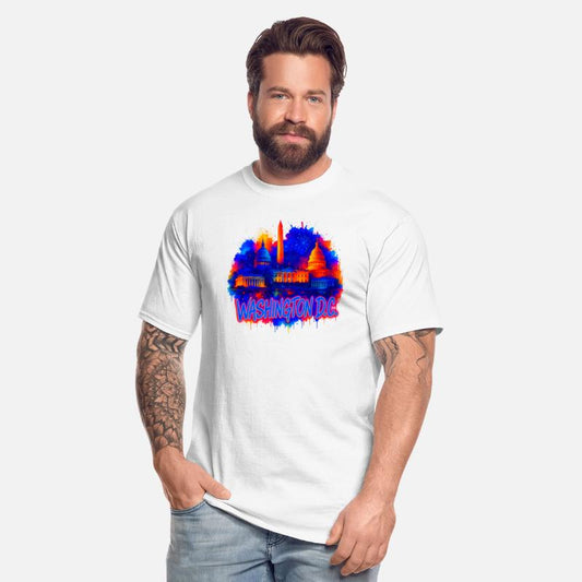 Washington D.C. Skyline Retro Art