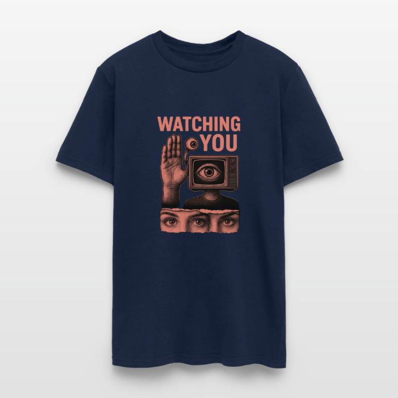 Watching You – Surreal Surveillance Eye TV Tee