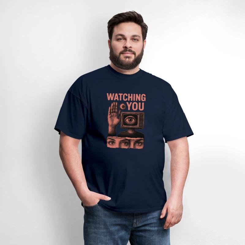 Watching You – Surreal Surveillance Eye TV Tee