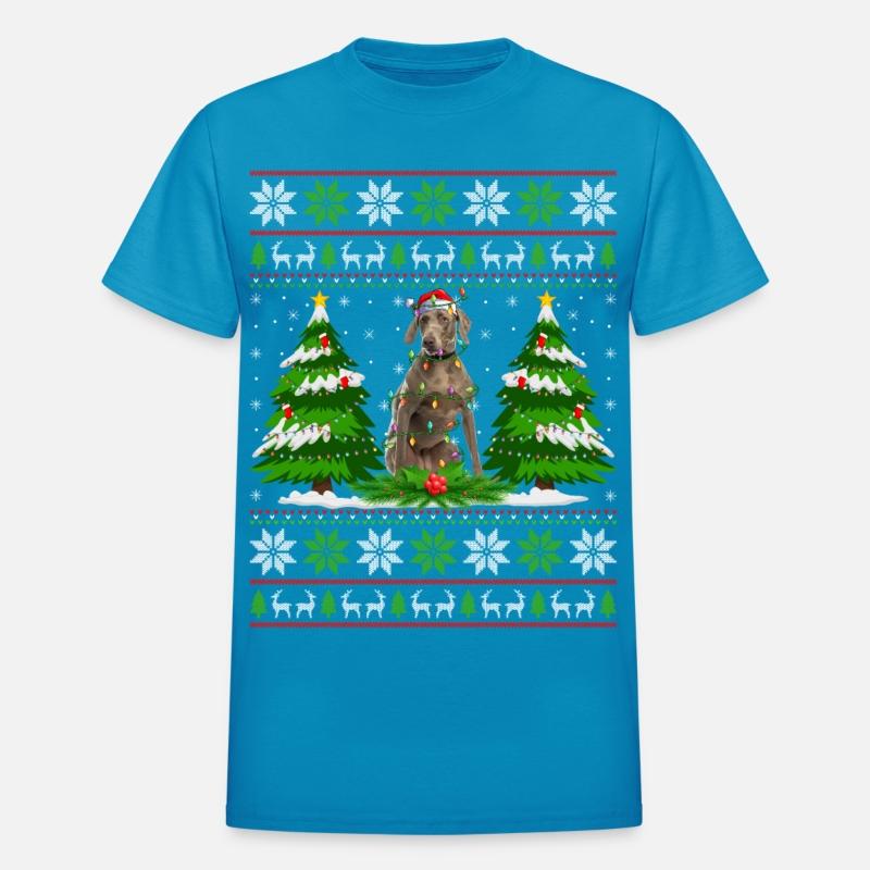 Weimaraner Dog Christmas Tree Lights