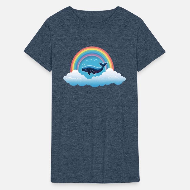 Whale Cloud with Rainbow Trail.