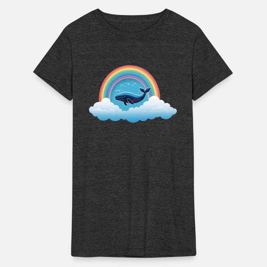 Whale Cloud with Rainbow Trail.