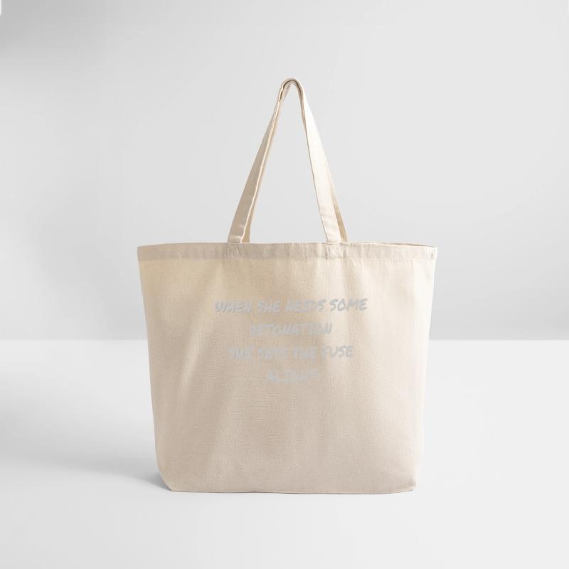 When she needs some detonation she sets the fuse