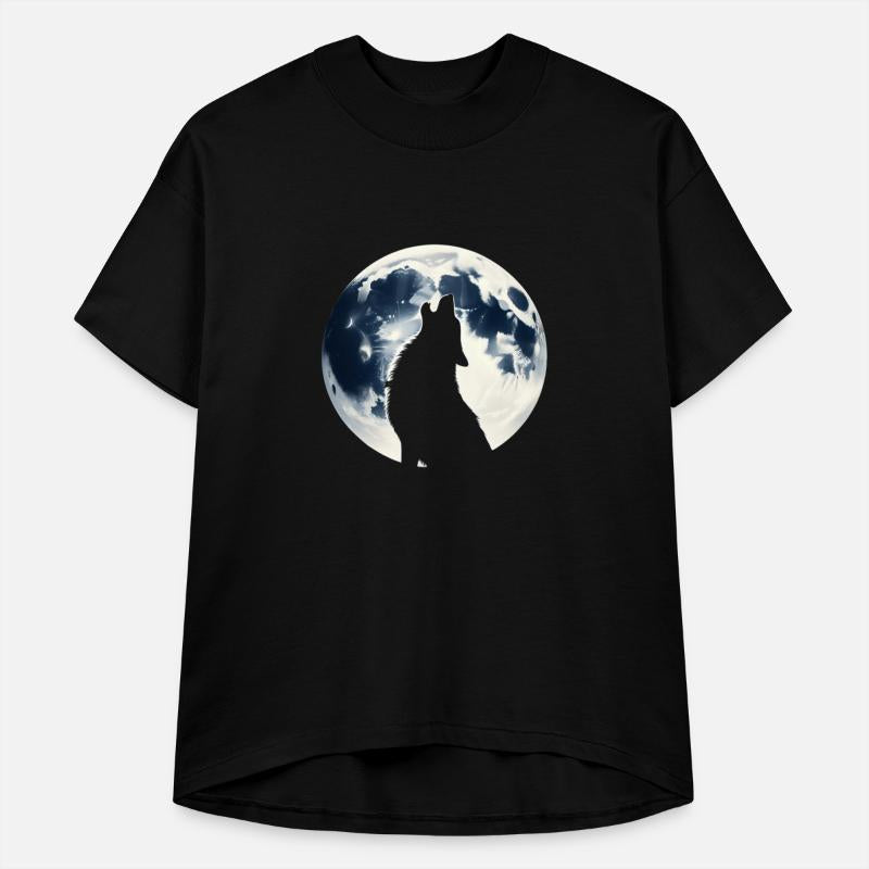 Wolf Howling At Full Moon