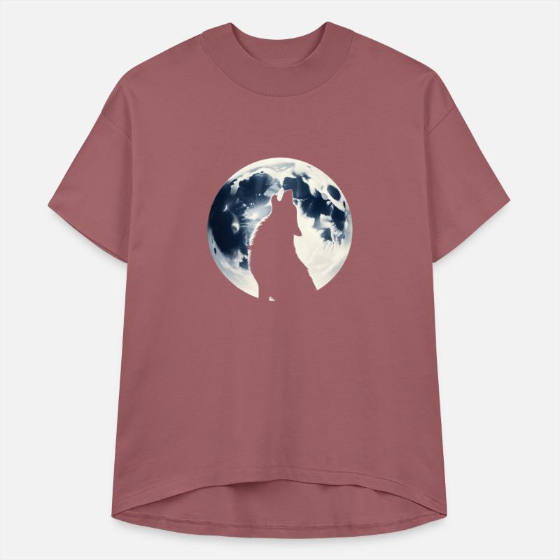 Wolf Howling At Full Moon