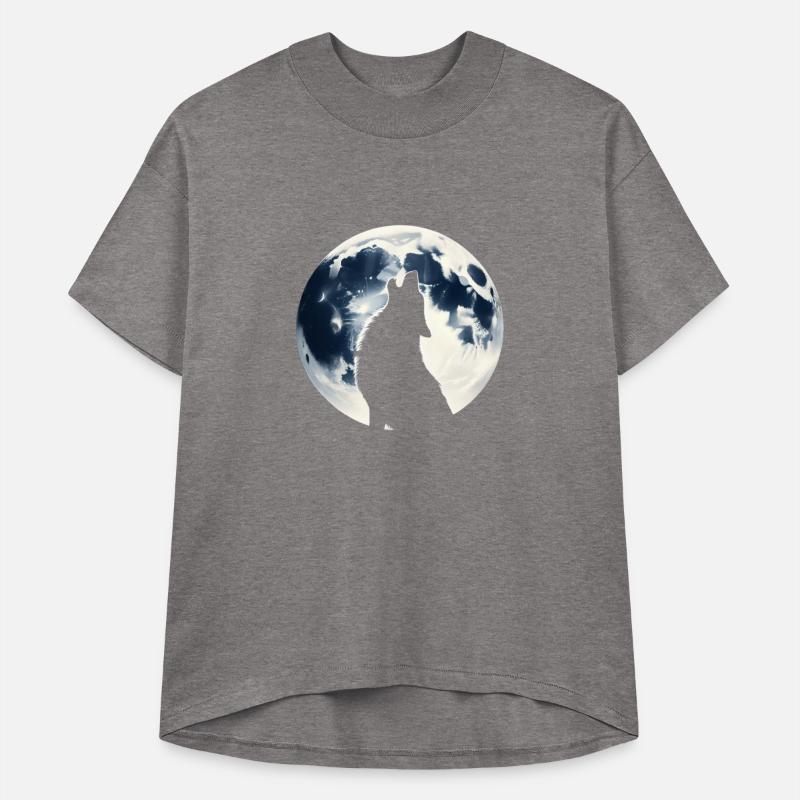 Wolf Howling At Full Moon