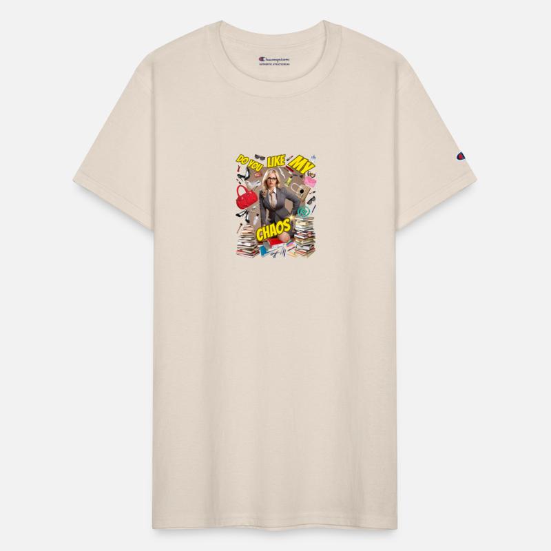 Woman secretary with slogan