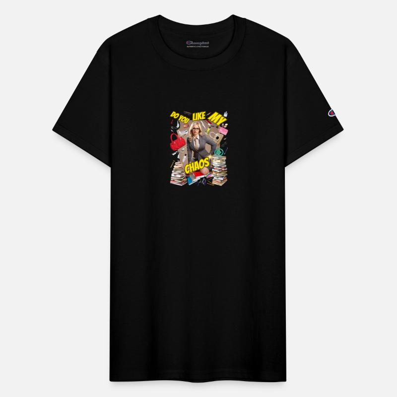 Woman secretary with slogan