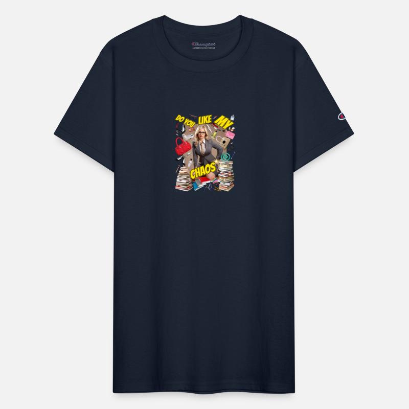 Woman secretary with slogan