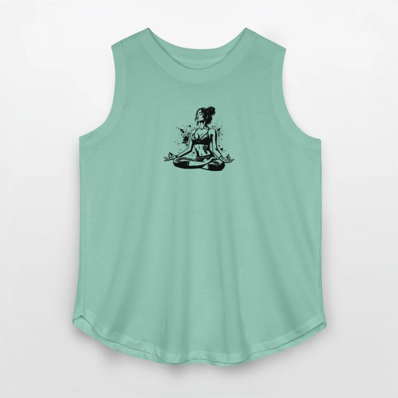 Yoga Teacher Doing Relaxation Exercises For The