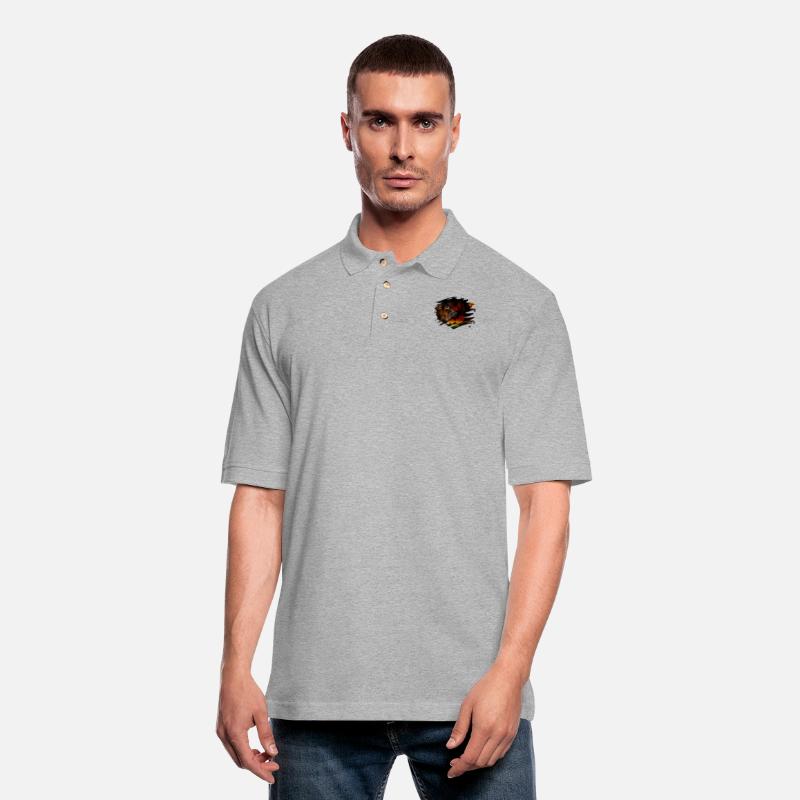 Zimbabwe Lion Flag Paint Splatter